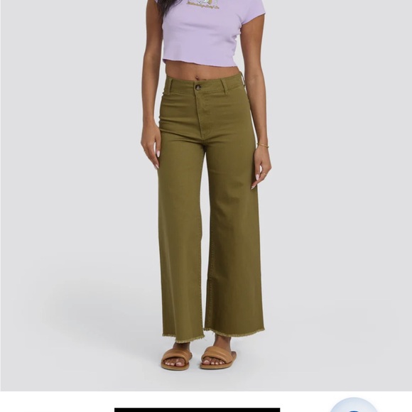 Billabong Free Fall Wide Leg Pants size 00 / size 24 - Picture 11 of 11